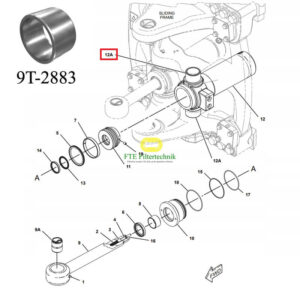 9t2883 cat втулка стрелы